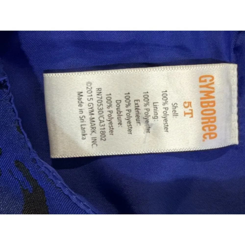 Gymboree Girls 5T Blue Black Rose Jacquard Tulle Bow Party Dress Holiday